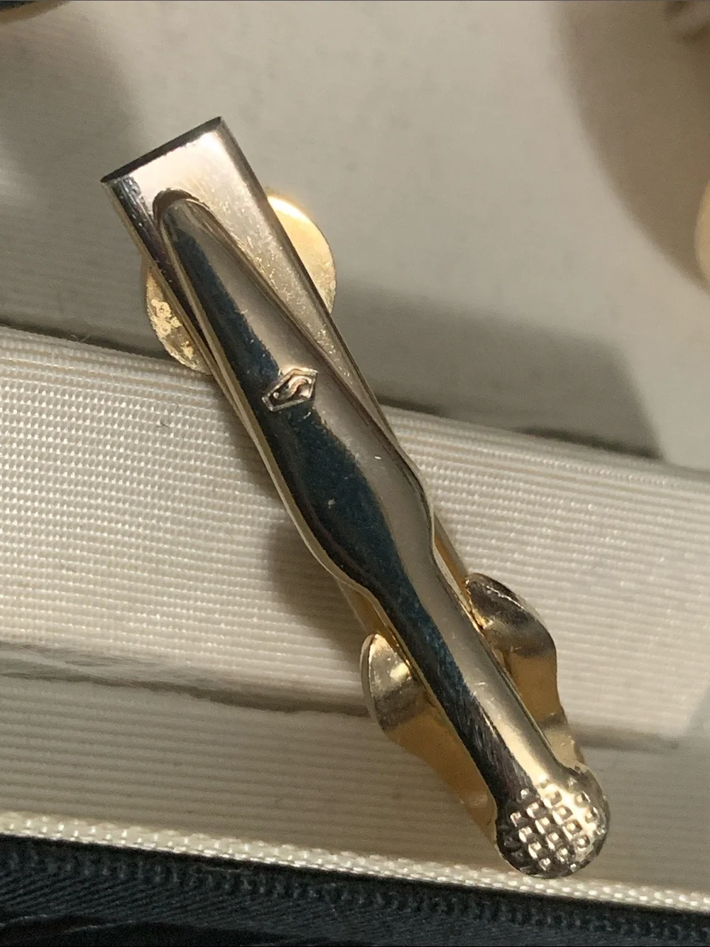 Swank Cuff Links and Tie Clip Set in Original Box
